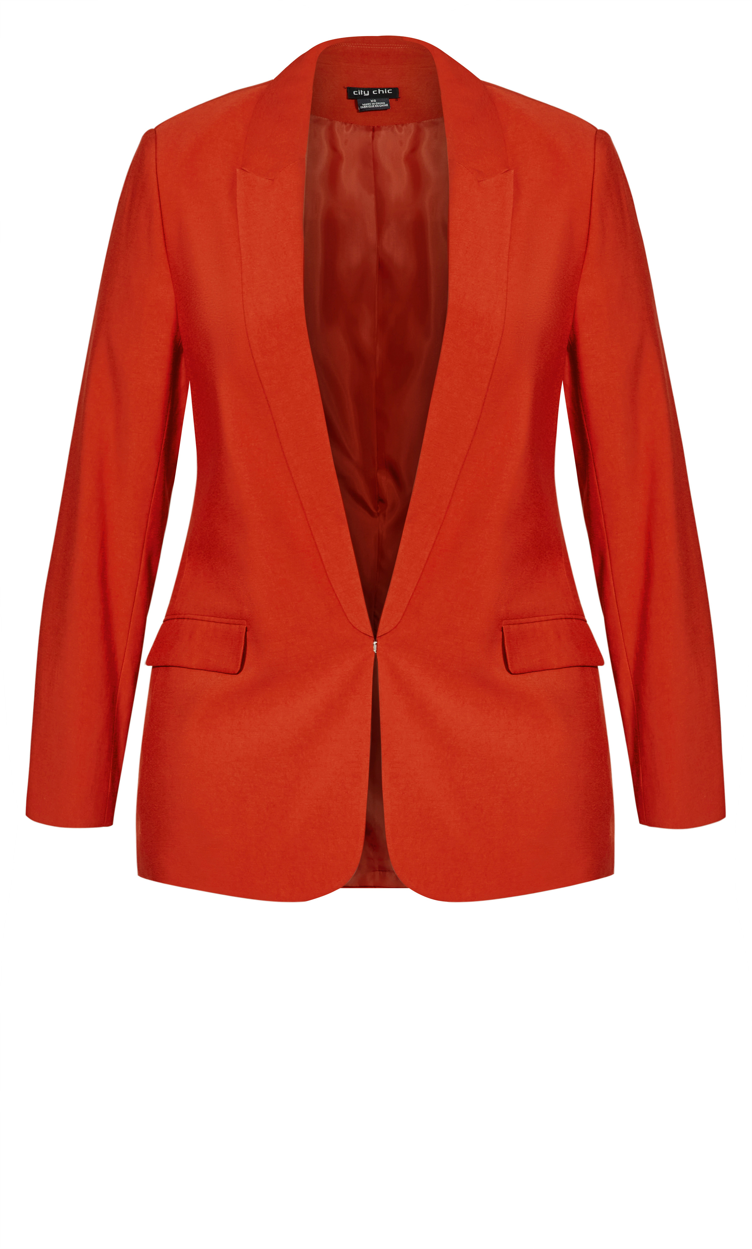 Shop Women's Plus Size Plus Size Orange Essence Longline Jacket